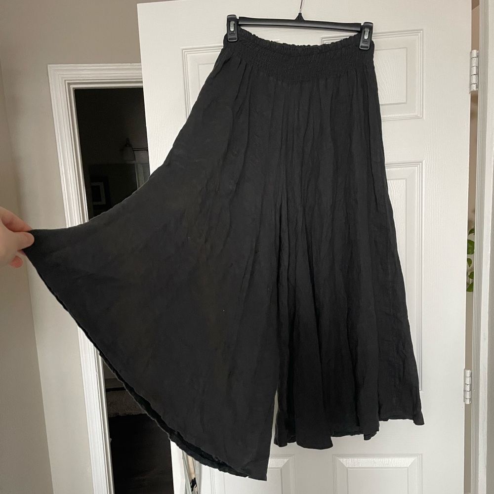Italian Linen Dark Gray Pants